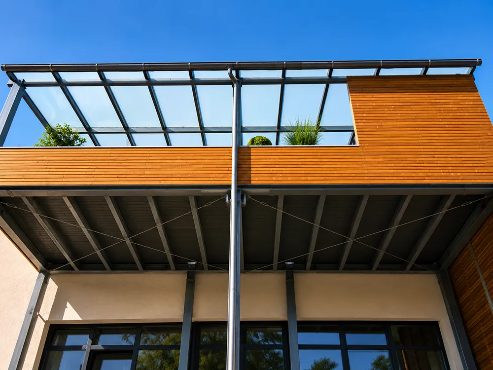 Balkonüberdachung-Referenz von Metallbau Ledtermann GmbH