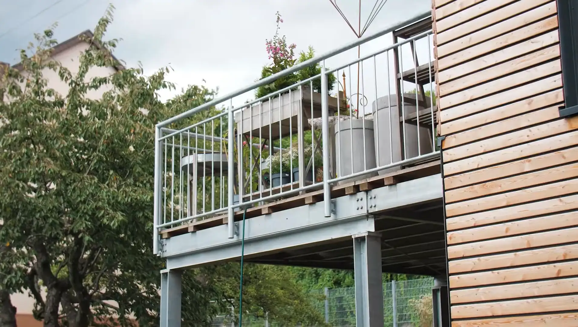 Balkon und Geländer von Metallbau Ledtermann bei Familie Franke